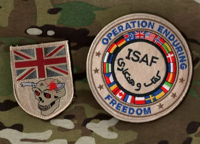 Sp Ops Articolazione Task Force Afghanistan ⭐ UK Sojtf-A + ⭐ Oef-Isaf 5 " 2-PC (