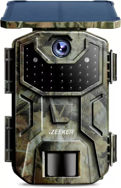 iZEEKER Solar Wildlife Camera 2.7K/1520P 36MP  Trail Camera Waterproof free del