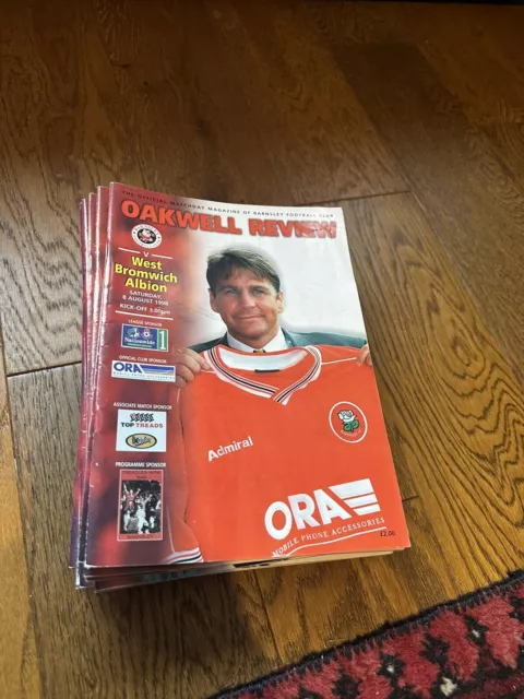 Oakwell Review (Football Programmes) Barnsley FC (Job Lot from 98-99 Season) X27