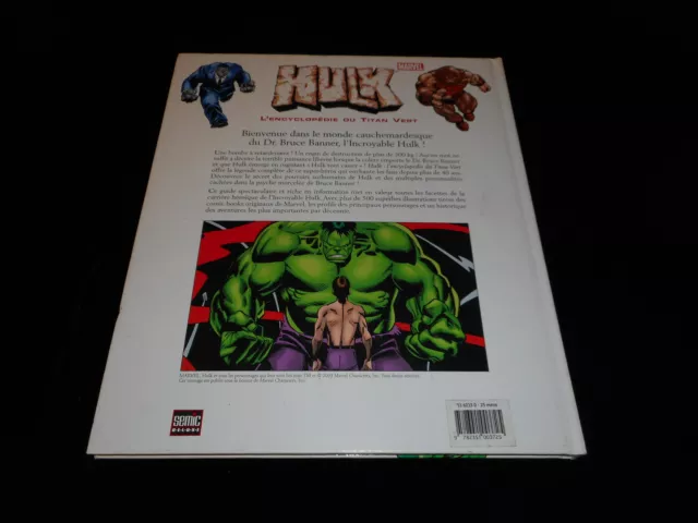 Tom de Falco : Hulk l'encyclopédie du Titan Vert Editions Semic juin 2003 2