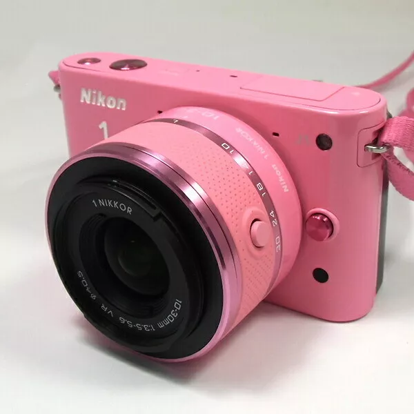 Nikon sin Espejo Nikon1 J1 Intercambiable Lente Cámara Digital Rosa