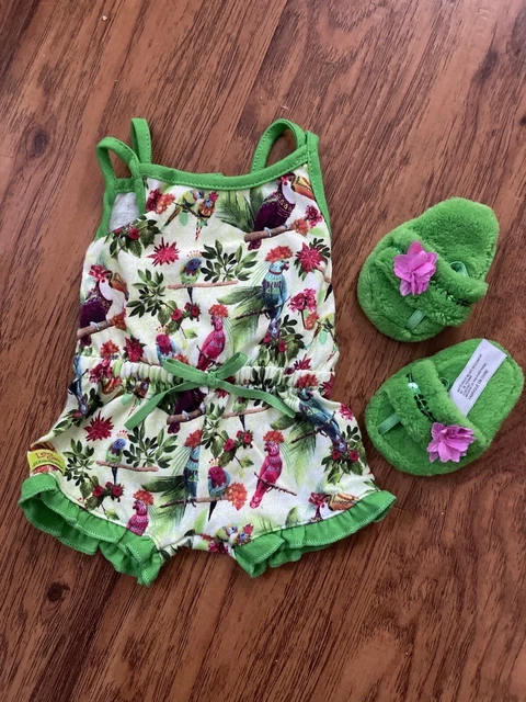 American Girl Doll GOTY 2016 Lea Clark Rainforest Dreams Pajamas  Slippers Set