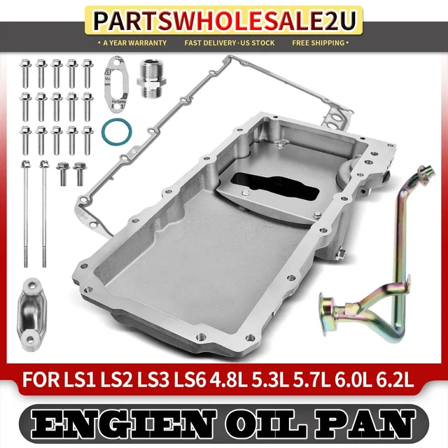 LS SWAP RETROFIT Aluminum Oil Pan for LS1 LS2 LS3 LS6 Rear Sump