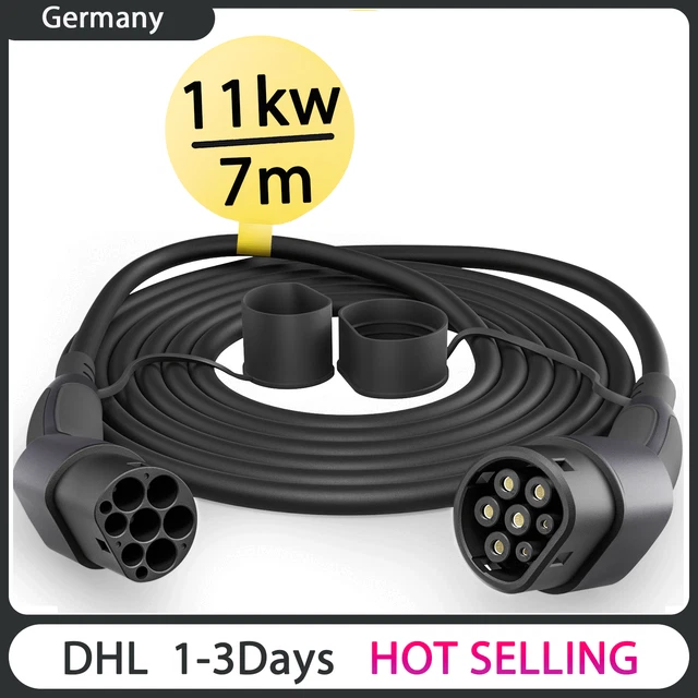 Cavo di ricarica EV tipo 2 7M 11KW 16A elettrico e ibrido EV wallbox spina TESLA MODEL Y