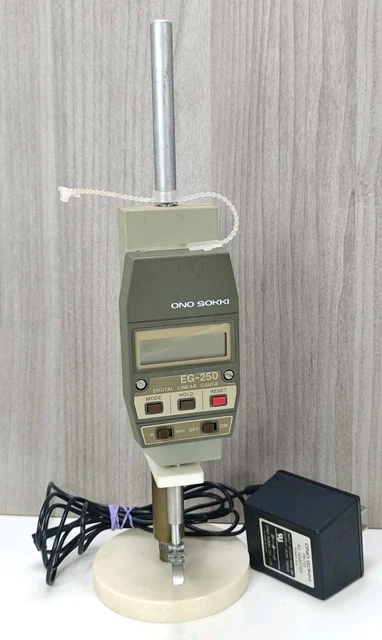 ONO SOKKI DIGITAL LINEAR GAUGE EG-250 with Stand & Plug WORKING ...