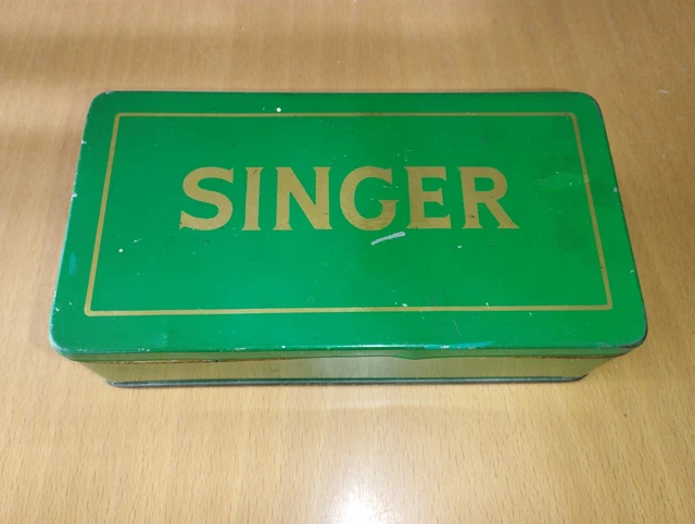 Antigua Caja Singer De Máquina De Coser
