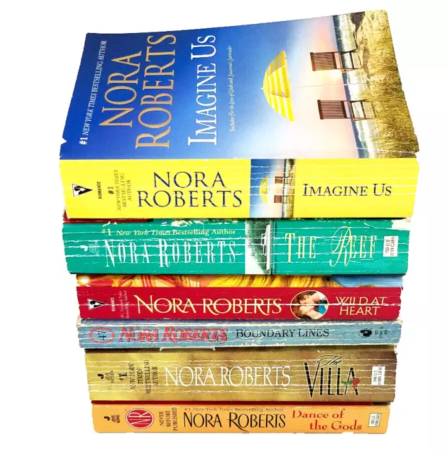 6 BOOKS (8 Novels Total) ~ Nora Roberts Lot ~ Romance Murder Suspense ...