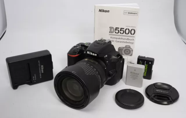 Nikon D5500 DSLR Kamera + Nikon DX 18-135 3.5-5.6 G ED