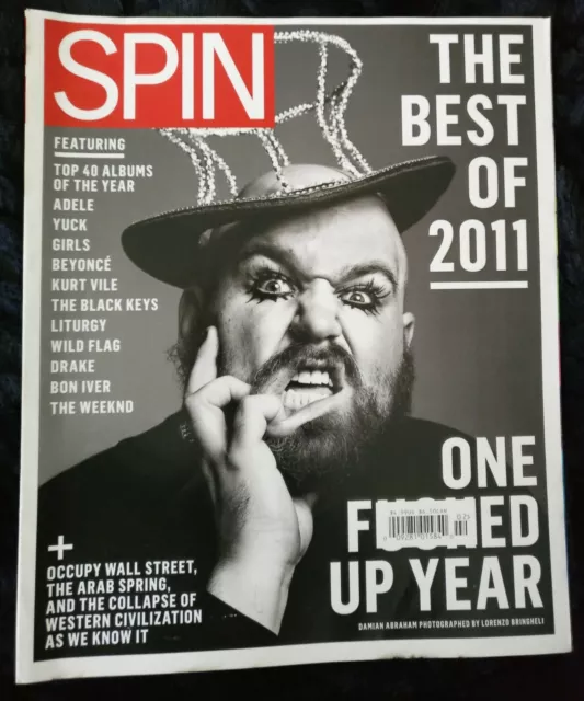 Spin Magazine January/February 2011: Damian Abraham Cover