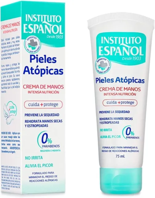 INSTITUTO ESPAÑOL Crema de Manos Pieles Atópicas Tubo 75 ml