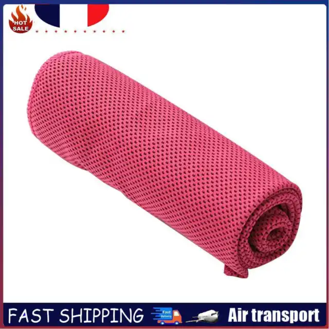 Microfiber Cold Absorption Instant Cooling Towel Quick Dry for Jogging (Red)
