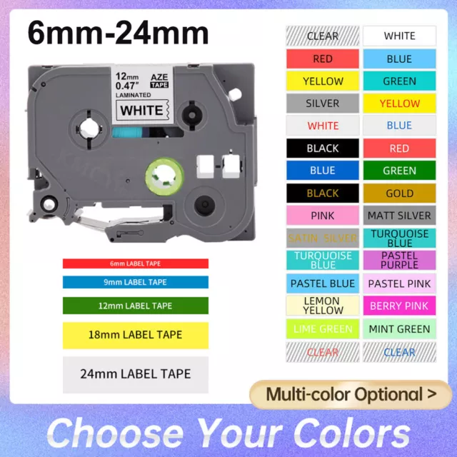 Compatible Label Tape Brother TZe-231 TZ 631 334 P-Touch PT-1000 PT-H101C E105