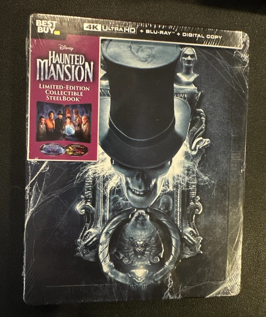 HAUNTED MANSION 2023 Steelbook Disney 4K Ultra Hd + Blu-Ray + Digital