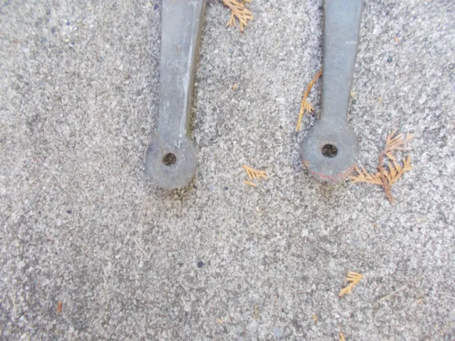 Pair Of Heavy Iron Barn Door Strap Hinges Approx. 39” Long x 2 3/4" Wide  Gate 3
