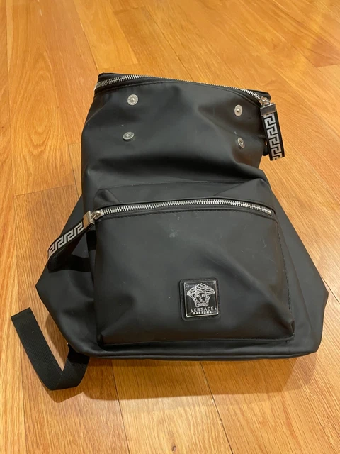 Versace Parfums Backpack Bookbag Black