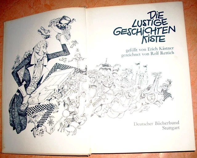 Lustige Gedichte Von Erich Kästner DIE LUSTIGE GESCHICHTENKISTE gefüllt von Erich Kästner (1972) EUR 3,00