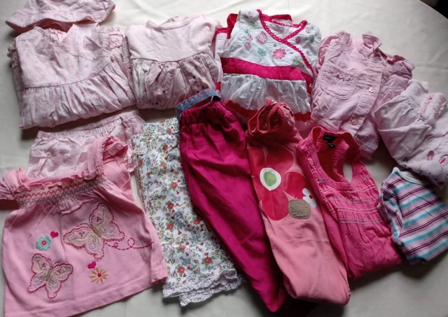 Baby Girls 3-9 months bundle Pink Floral M&S John Lewis Zara Next Mothercare 3