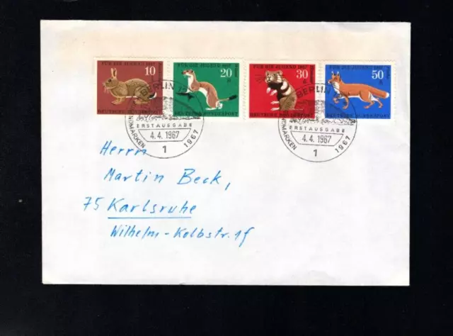 BRD Nr. 529 - 532  FDC  "Berlin"      (BA-5)