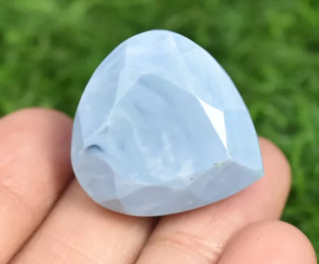 100 % natürlicher 42,70 CT australischer blauer Opal, Birnenform, 24 x 23...