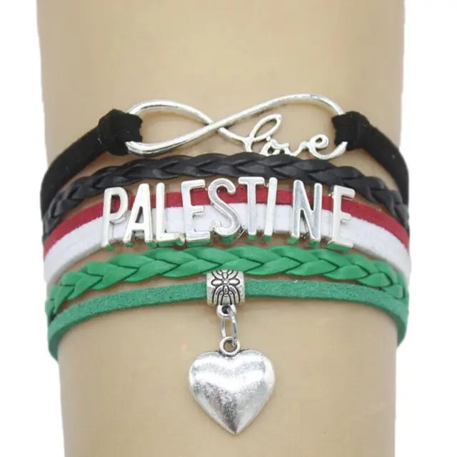 Infinity Love Palestine Bracelet Charm Palestinian Bracelet Hot T8