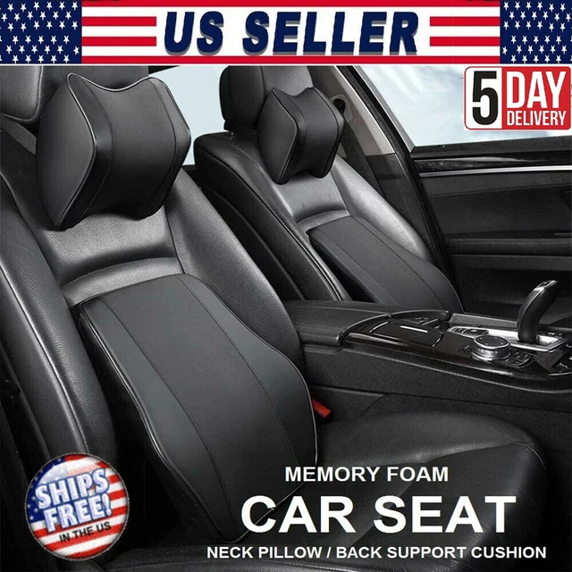 Memory Foam Waist Lumbar Support Pillow Car Ergonomic Backrest Cushion