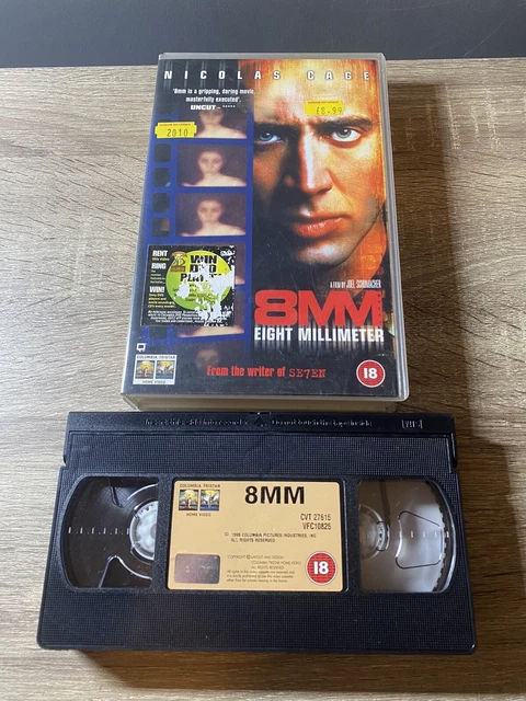 NICOLAS CAGE 8MM Eight Millimeter Big Box Ex Rental (18, 1998) VHS ...