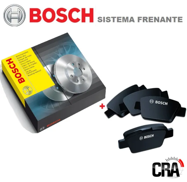 Kit Dischi Freno Bosch + Pastiglie Bosch Peugeot 207 1.4 Hdi 50 Kw 2006 Ant