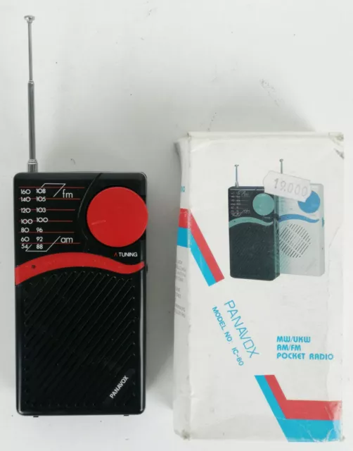 Radio Portatile Panavox Ic-80 - Pocket Radio - Nuova - Anni 80