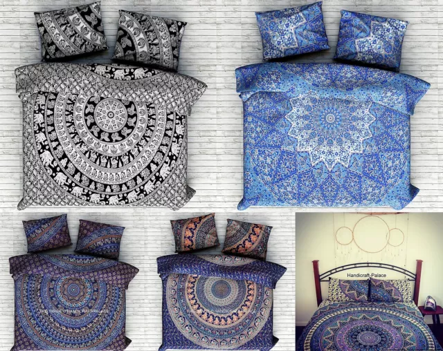 Indiano Gitano Mandala Piumone Copriletto Coperta Bohémien Boho Trapunta