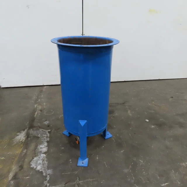 14" ID x 25" Deep Steel Vertical Open Top Holding Tank Storage Tank 16 Gal