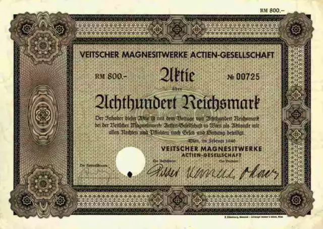 Veitscher Magnesitwerke AG 1940 Wien Trieben Breitenau Steiermark Veitsch Radex