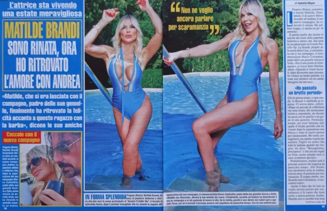 Italian Clipping Ritaglio 2022 MATILDE BRANDI sono rinata ora ho 3 PAGINE