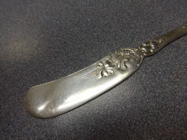 Violet by Wallace Sterling Silver Butter Spreader Flat Handle Small 5 1/8" 3