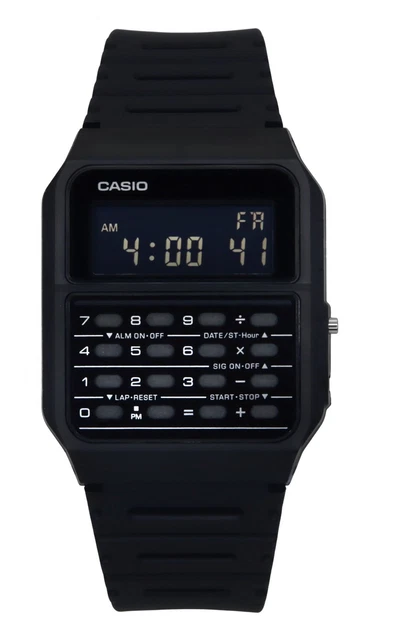 CASIO DATABANK CALCULADORA de dígitos Alarma CA53WF-1B 30M Reloj