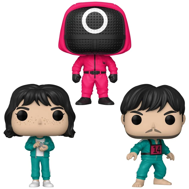 Funko Pop Lotto Pacchetto Di 3 Calamaro Gioco - Masked Operaio Kang Sae-Byeok