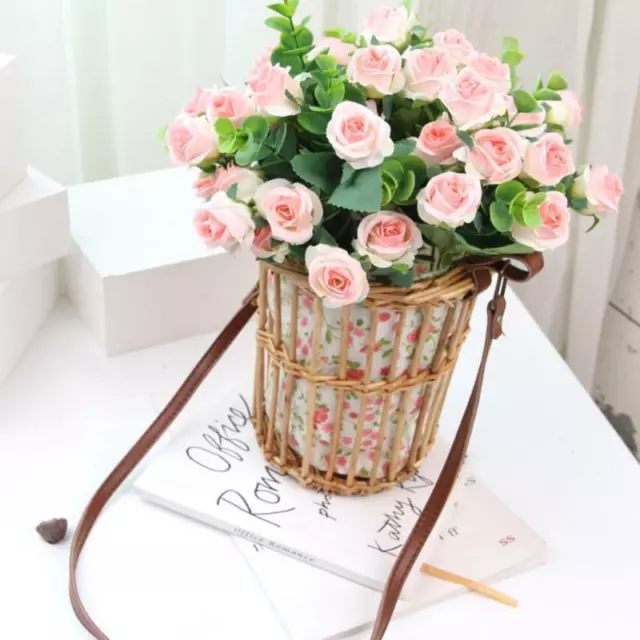 Beautiful Rose Artificial Silk Flowers High Quality Small White Fake Flower YIUK