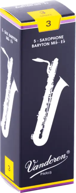 boite 5 anches saxophone BARYTON VANDOREN Mib TRADITION. SR 243 - force 3