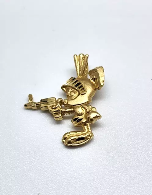 14K Gold 1992 Marvin der Mars Anhänger Charm Warner Bros. Looney Tunes