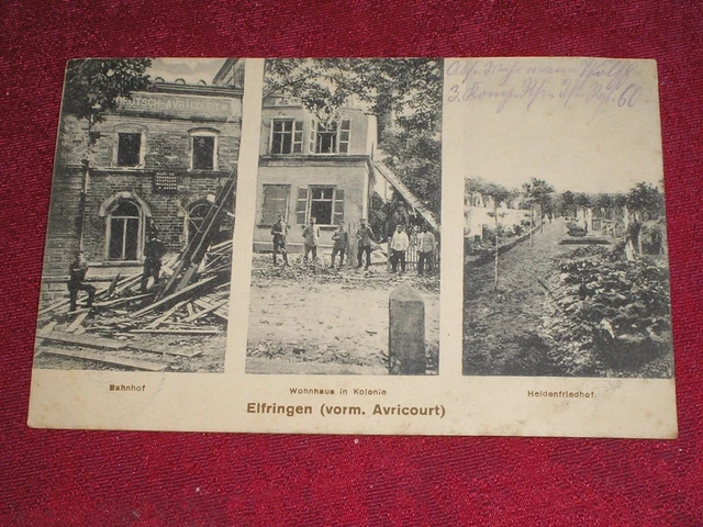 Animated CPA Elfringen - AVRICOURT 57 station ..../ Lorraine Moselle / Traveled