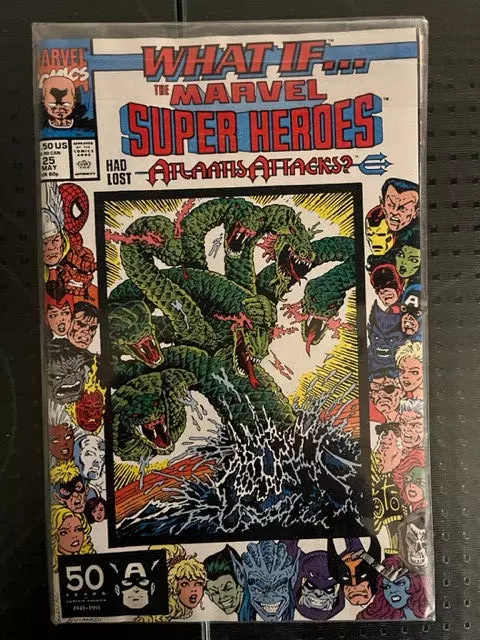 What If...25 Marvel USA 1991 NM Super Heroes Had Lost Atlantis Attacks
