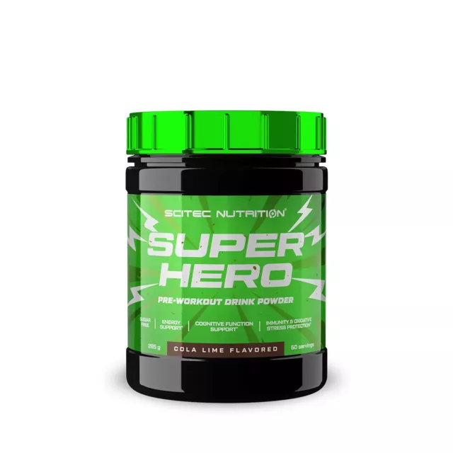 (87,37 EUR/kg) Scitec Nutrition SUPERHERO Pre Workout Drink Powder 285 g NEU