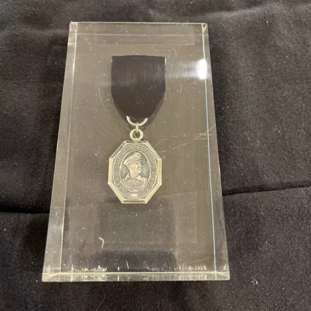 Sterling Silver 1967 Sons of the American Revolution Patriot Medal Badge SAR Sterling Silver 1967 Sons of the American Revolution Patriot Medal Badge SAR