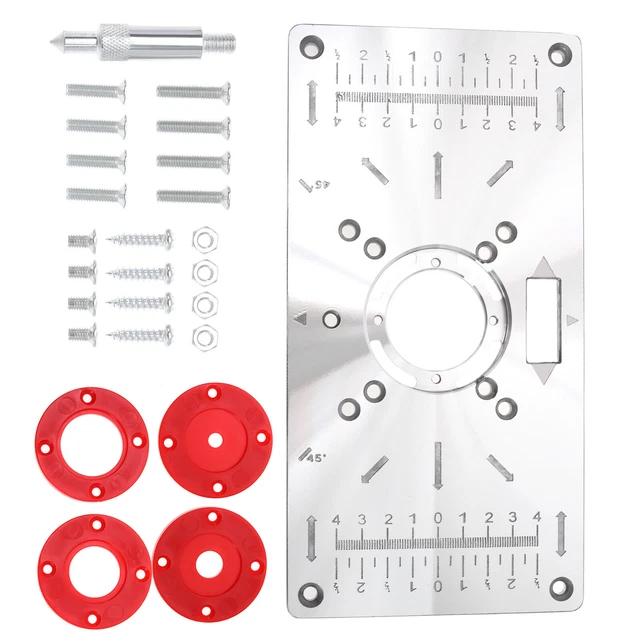 Router Table Insert Plate Compatible with Makita Routers Aluminum Alloy