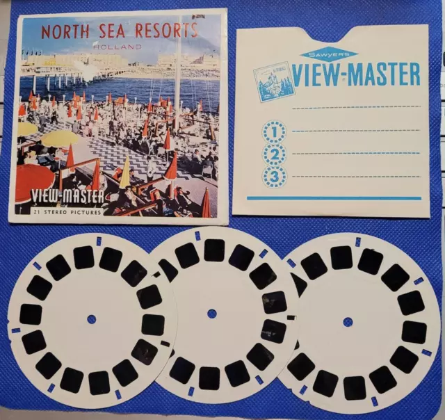Sawyer's Vintage C387 E North Sea Resorts Holland view-master 3 Reels Packet 3