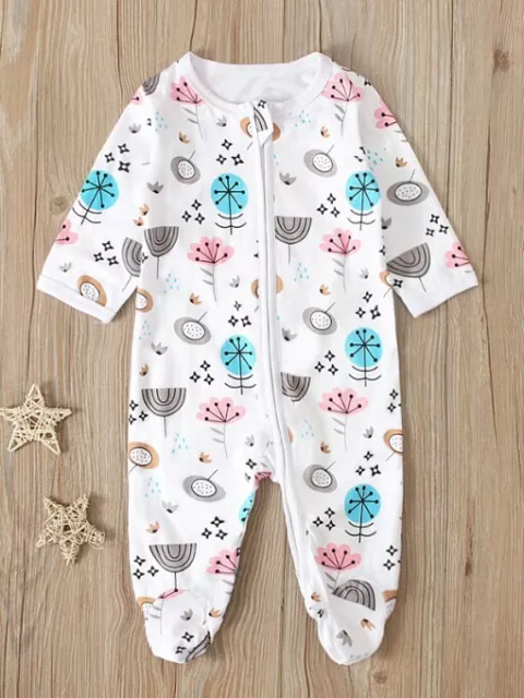 Body Neonato Pagliaccetto pigiama intero bambina bambino bianco tuta tutina B022