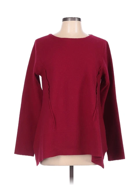 Elemente Clemente Women Red Wool Pullover Sweater 12