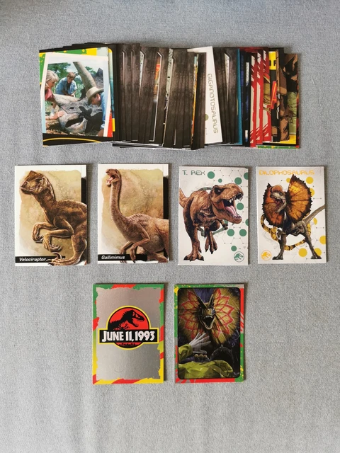 Panini Jurassic Park Cartes – 30TH Anniversary Trading Cards (2023) – Cartes à collectionner – Choix (1 écran