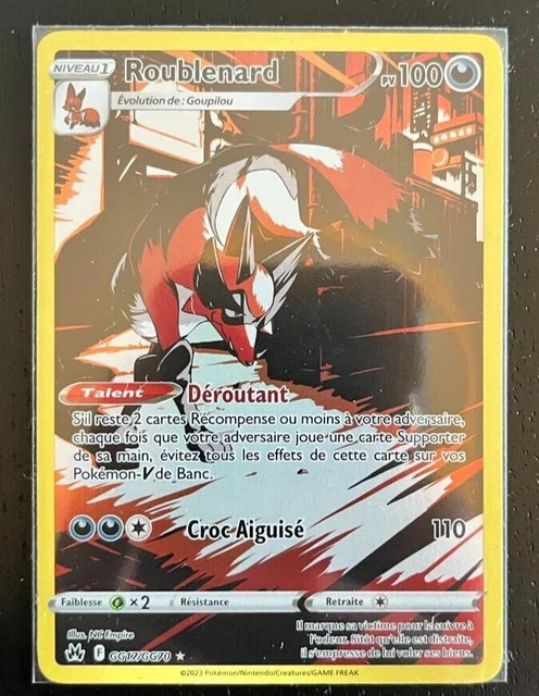 CARTE POKÉMON ROUBLENARD GG17/GG70 Zénith Suprême EB12.5 FR NEUF EUR 3 ...