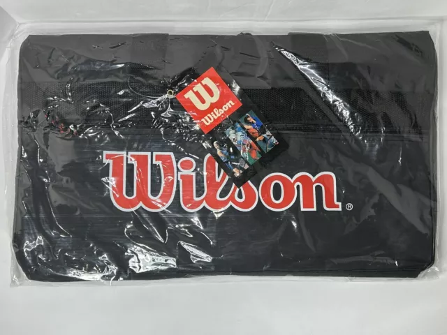 Vintage WILSON Bag Tennis Sport Black Red Gym Travel Duffel Carry On Brand New Vintage WILSON Bag Tennis Sport Black Red Gym Travel Duffel Carry On Brand New