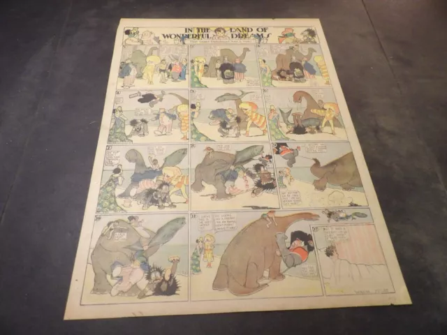 LIttle Nemo by Winsor McCay - Nov 2, 1913 - Full-Size Sunday - Dinosaur Page